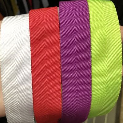 品質  Herribone Polypropylene Webbing 20mm 25mm ISO14001 Pp Webbing 工場