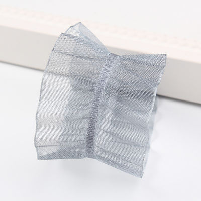 25mm ピンク38mm 折りたたみ エッジ ポリエステル オーガンザ リボン DIY ヘア リボン ブーム