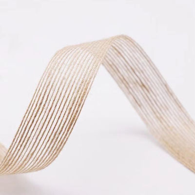 ギフトパッケージングの飾り付けのために,松散な織りボラップリボン