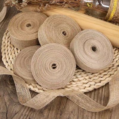 ギフトパッケージングの飾り付けのために,松散な織りボラップリボン