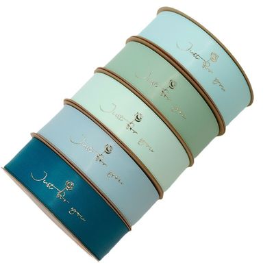 プレゼント 梱包 用 製 金 葉 紙 プリント ポリエーター サテン リボン