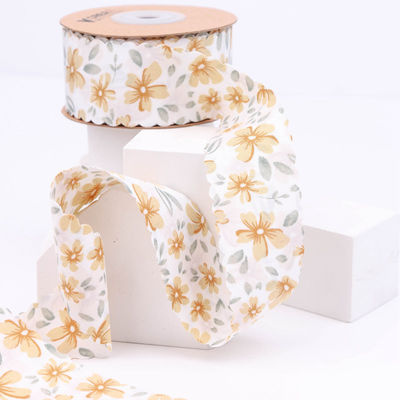 贈答品の包装のための花の個性化された大粒のリボン