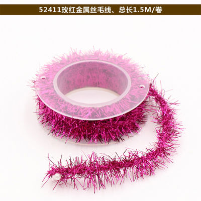 シャイニーワイヤード 紙のロープ 100m 紙のロープ ローズシルバー