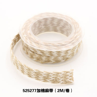 衣装装飾 ジュートロープ リボン ギフト 梱包 ワイヤード ロープ リボン