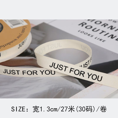 13mm プリント 綿 リボン DIY 手作り プレゼント 梱包 リボン