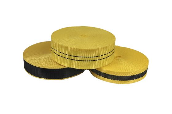 紫外線耐性UHMWPE 帯 黒 黄色 パラシュート用テント ビーチチェア