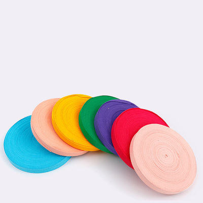 10mm-40mm 純綿のリボン ピンクグリーンブルー 織り縁のリボン