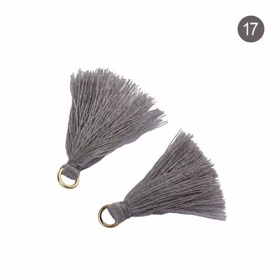 カラフル コットンタッセル 3cm 衣装飾り コットン糸タッセル