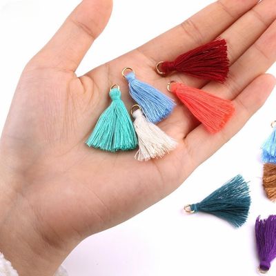 カラフル コットンタッセル 3cm 衣装飾り コットン糸タッセル