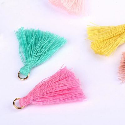 カラフル コットンタッセル 3cm 衣装飾り コットン糸タッセル