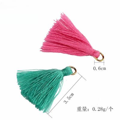カラフル コットンタッセル 3cm 衣装飾り コットン糸タッセル