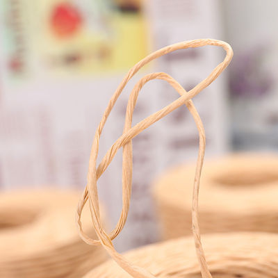 ベージュ色 曲がったラフィアコード 150m 長さ 工芸品 茶色の紙ロープ