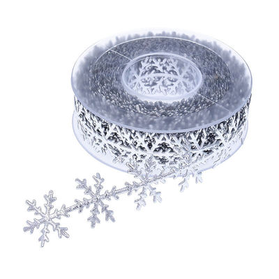 25mm 超音波の雪のリボン クリスマスツリー 銀 金色
