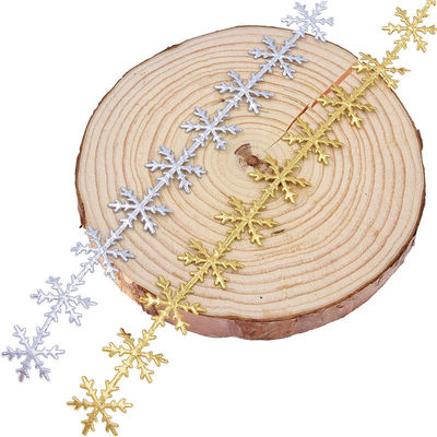 25mm 超音波の雪のリボン クリスマスツリー 銀 金色