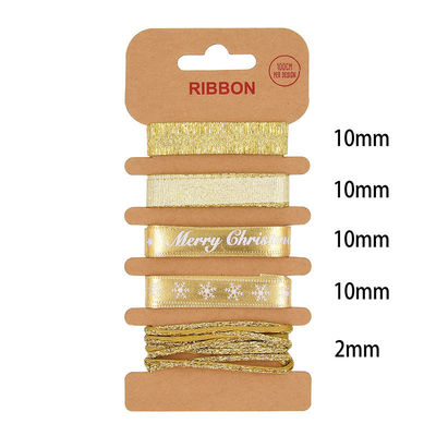 ODM ポリエステル リボン 2mm 10mm 15mm クリスマス ギフト 包装 リボン