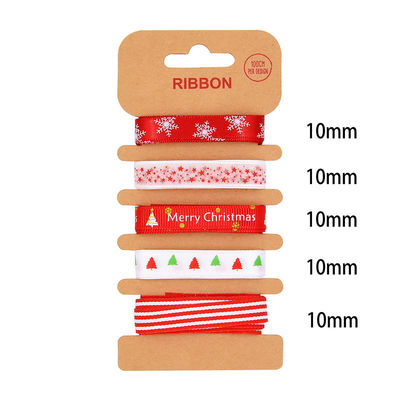 ODM ポリエステル リボン 2mm 10mm 15mm クリスマス ギフト 包装 リボン