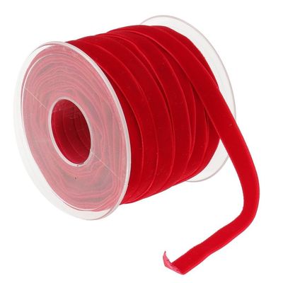 10mm*20Y エラスティック ベルベット リボン ピンク ベルベット ワイヤード リボン ISO9001