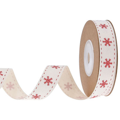 15mm*3y クリスマス ギフト リボン プレゼント用 白色 綿 リボン