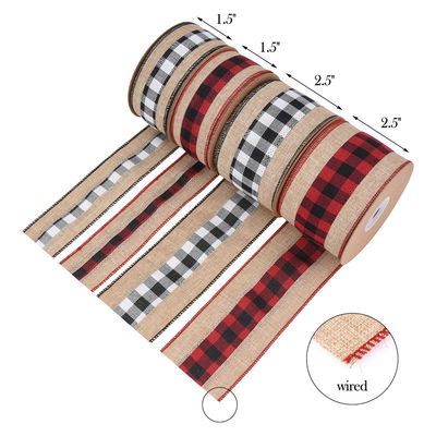 10y 長さ 格子 ロープ リボン 生物分解性 散装 ロープ リボン
