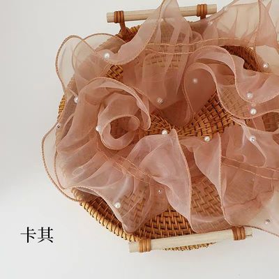 12cm*2m 折りたたみのある縁の蕾のリボン 花のパッケージとプレゼントのパッケージ
