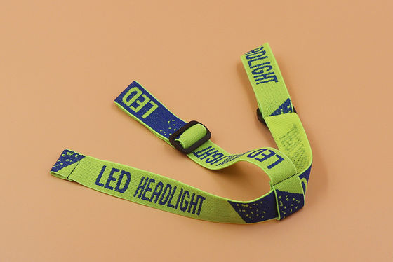 2.5cm ジャッカルド 弾性リボンとヘッドランプヘッドライトと服飾アクセサリーのためのWebbing