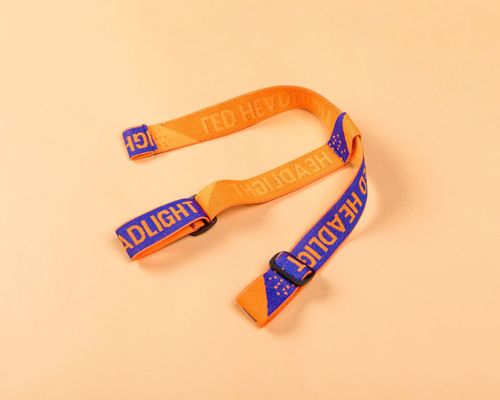 2.5cm ジャッカルド 弾性リボンとヘッドランプヘッドライトと服飾アクセサリーのためのWebbing