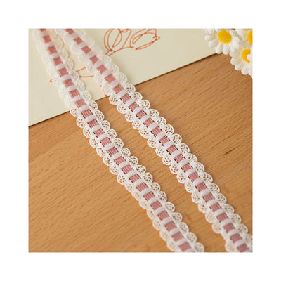 1.7cm 織りたたれた蕾のエッジ ポリエステル 弾性ブラスト ストラップ リボン 服飾用品用品